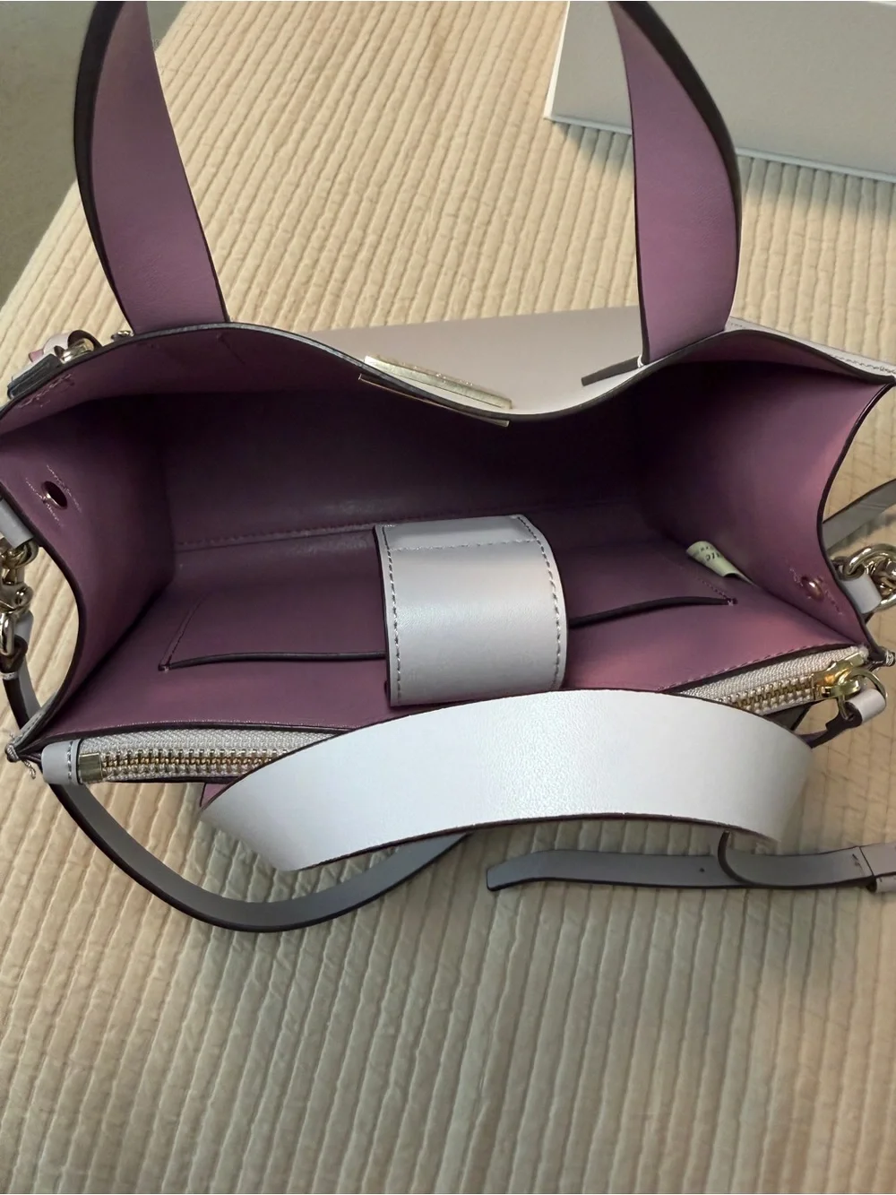 kate spade Lavender Structured crossbody satchel Anissa